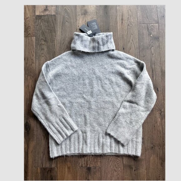 Vero Moda New Vmberko Rollneck Sweater Size S Light Gray Cozy Cottagecore - Picture 2 of 7
